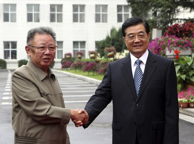 Image: Hu Jintao, Kim Jong Il
